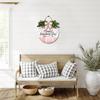 Sokomurg Valentines Day Door Sign Valentine's Day Wooden Hanging Sign Happy Valentine's Day Wreath Sign Valentine's Day Front Door Hanging Sign for Valentine's Day Home Window Door Wall Outdoor Decor view 4