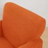 Banquet Armchair Slipcovers, Stretch Chair Slipcover with Arms, Anti Slip Armchairs Single Sofa Covers, Removable Soft Jacquard Arm Chair Cover, Furniture Protector for Living Room(Orange,1pc) view 4