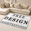 Customize Rug with Logo for Bedroom,Custom Carpet 48x63inch,Personalized Rugs Add Your Own Photo Text,Customized Area Carpet Anti Slip Washable Door Mat Decor for Home Living Room Garden Balcony Bath view 2