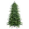 7FT Pencil Christmas Tree, Tall Skinny Christmas Tree with 2515 Branch Tips and Foldable Metal Stand, Slim Christmas Tree for Home, Office, Shops, Hotels Decoration (Green) view 1