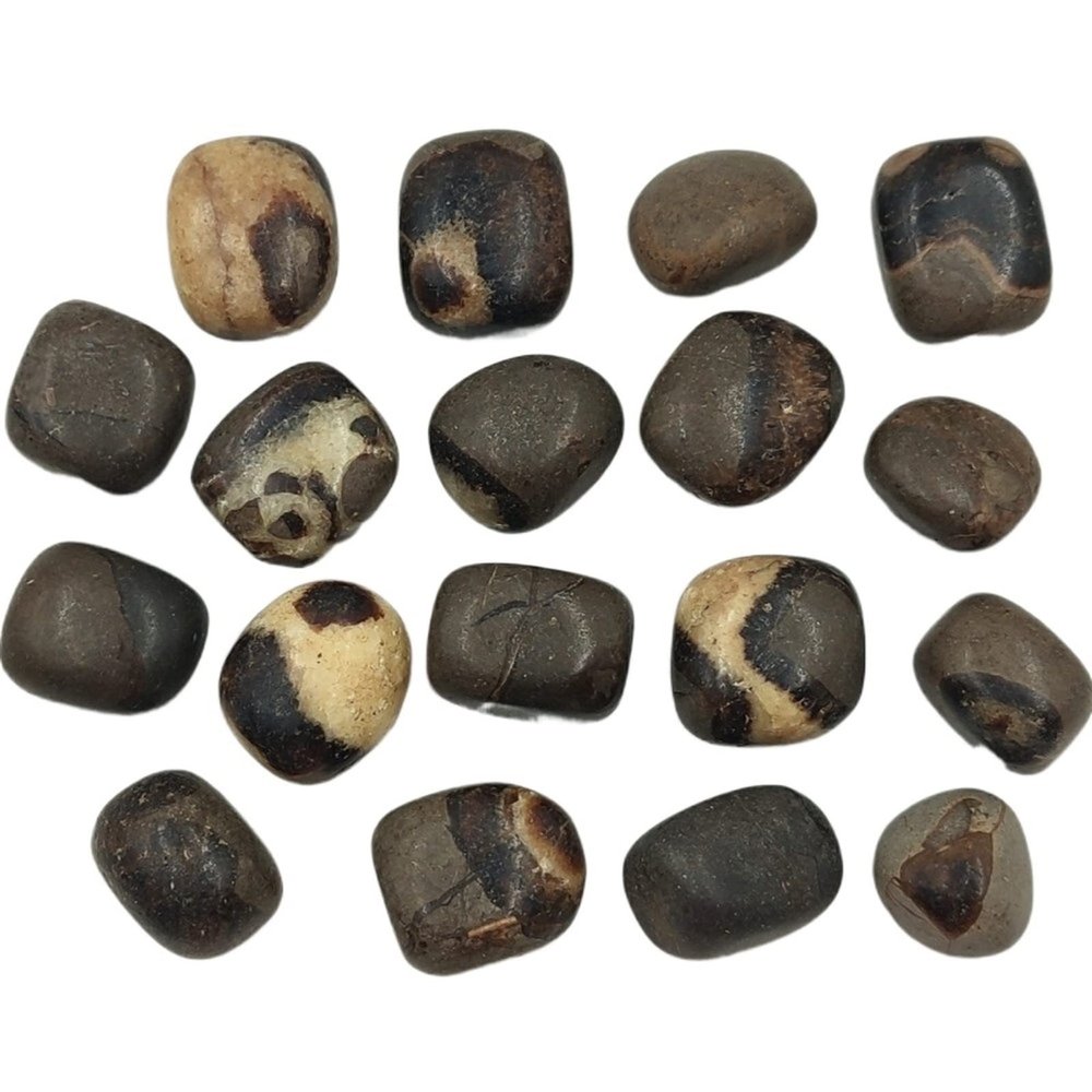 YEAHSO 1pc Natural Dragon Septarian Tumbled Stones Crystal Polished Gemstone Specimen Home Room Decoration Gift