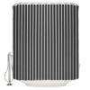 Stripes Shower Curtain for Bathroom 72" x 96", Texture Superposition Black Hand Painted Style Shower Curtain with Hooks Polyester Waterproof Home Bathtub Decor view 1