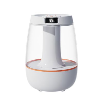 3L Air Humidifier, Humidifier for Bedroom,silent Desktop Atomizer HumidifierHeavy Fog, USB Power Supply, Small Night Light, Dual Port Spray, Dry Burn Protection, Nano Atomization (White)