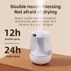 3L Air Humidifier, Humidifier for Bedroom,silent Desktop Atomizer HumidifierHeavy Fog, USB Power Supply, Small Night Light, Dual Port Spray, Dry Burn Protection, Nano Atomization (White) view 4