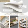 Beautysaid Shelf and Drawer Liner for Kitchen Cabinet, Non Adhesive Non Slip Shelf Paper Waterproof Washable Thickened for Dresser Pantry Shelve Bathroom Protector Liner(White,12 in x 30 FT) view 3