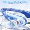 SWEETFULL Portable Neck Fan 360 Cooling Bladeless Personal Fan | No Hair Twisting - 4000mAh USB Rechargeable Wearable Fan for Travel, Birthday Gifts for Men, Women, Mom, and Dad view 3