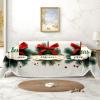AQUNNEW Sofa Cover Water Resistant Slipcover Furniture Protector Christmas Tree Washable Couch Cover with Non Slip for Kids Dogs Pet view 2