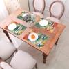 1 PVC Placemats Set Place Mats Abstract Flowers and Dragonfly Non-Slip Weave Place Mats 12" x 18" Farmhouse Table Mat Set for Family Dinners Wedding Parties view 4