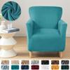 Banquet Armchair Slipcovers Stretch Velvet Club Chair Slipcovers with Arms 1 Seat Chair Covers for Living Room Anti Slip Soft Armchair Slipcover Furniture Protector with Elastic Bottom ( Color : #32 ) view 2