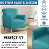 Banquet Armchair Slipcovers Stretch Velvet Club Chair Slipcovers with Arms 1 Seat Chair Covers for Living Room Anti Slip Soft Armchair Slipcover Furniture Protector with Elastic Bottom ( Color : #32 ) view 4