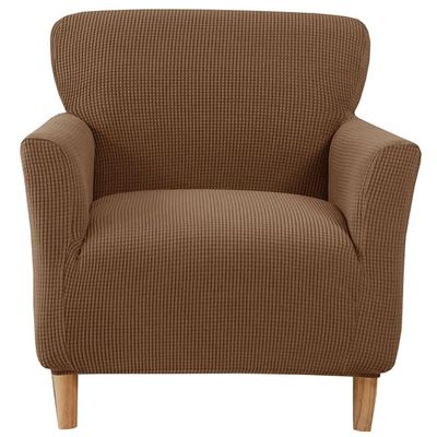 Banquet Armchair Slipcovers Stretch Velvet Club Chair Slipcovers with Arms 1 Seat Chair Covers for Living Room Anti Slip Soft Armchair Slipcover Furniture Protector with Elastic Bottom ( Color : #17 )