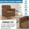 Banquet Armchair Slipcovers Stretch Velvet Club Chair Slipcovers with Arms 1 Seat Chair Covers for Living Room Anti Slip Soft Armchair Slipcover Furniture Protector with Elastic Bottom ( Color : #17 ) view 4