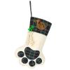 French Horn Dog Paw Christmas Stocking Personalized Cute Xmas Socks for Fireplace Party Decorations view 1
