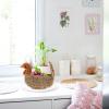 Angoily Cartoon Storage Basket Small 7.87 Inch Woven Snack and Fruit Organizer for Kids Creative Multipurpose Home Use view 2