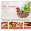 Angoily Cartoon Storage Basket Small 7.87 Inch Woven Snack and Fruit Organizer for Kids Creative Multipurpose Home Use view 3