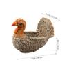 Angoily Cartoon Storage Basket Small 7.87 Inch Woven Snack and Fruit Organizer for Kids Creative Multipurpose Home Use view 4