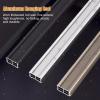 Heavy Duty Closet Bar Rod to Hang Clothes 24 28 32 36 40 46 48 50 54 60 70 Inch Long, Wall Mounted Metal Removeable Garment Pole with End Supports, Thick Closet System ( Color : Silver , Size : 20in/5 view 3