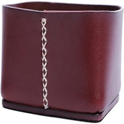Leather Storage Box- Desktop Cosmetic Remote Control Storage Tray Coffee Table Decor Key Tray for Entryway Table Decorative Trays Key Bowl Jewelry Organizer Tray (Size : Purple)