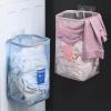 Household dirty clothes basket, dirty clothes basket, wall-hung wall, dirty clothes storage basket, foldable storage bucket view 3