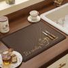 ReesEt Coffee machine, absorbent mat, kitchen dishes, bar counter, drain mat, cup drying mat, dining table, countertop, wash mat, 40*60CM view 1
