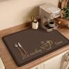 ReesEt Coffee machine, absorbent mat, kitchen dishes, bar counter, drain mat, cup drying mat, dining table, countertop, wash mat, 40*60CM view 3