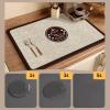 ReesEt Coffee machine, absorbent mat, kitchen dishes, bar counter, drain mat, cup drying mat, dining table, countertop, wash mat, 40*60CM view 4