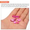 MECCANIXITY 1000g Crushed Shells Irregular Natural Mosaic Sea Shell Fragments for Home Decoration Art Crafts DIY Projects Rose Red view 4