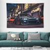 ANMOGID Jdm Car R32 Tapestry Japanese Street Wall Hanging Aesthetic Decoration For Bedroom Living Room Wall Art Tapestries 59"x39" view 4