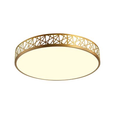 SteFik Ceiling Lamp European Golden Hollow Frame Ceiling Lamp Can Be Adjusted 3000K, 4500K, 6000K Ceiling Lamp Suitable for Interior Lighting of Bedroom and Dining Room (Size : 15.8in),Pendant