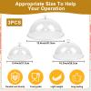 3 Pieces Clear Cake Dome Cover 8" 10" 12" Acrylic Cake Stand Cover Round Cake Cloche Dome Food Plastic Cake Cover for Food Freshness Dessert Plate Box Tray Display (0.1) view 2