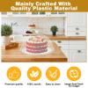 3 Pieces Clear Cake Dome Cover 8" 10" 12" Acrylic Cake Stand Cover Round Cake Cloche Dome Food Plastic Cake Cover for Food Freshness Dessert Plate Box Tray Display (0.1) view 3
