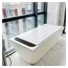 Bathtub Tray Folding Bathtub Cover Bath Lid, 1cm Thickness Dust-Proof Insulation Board Shutter Bath Lid Scalable Bathtub Tray for Milk Baths Spa, 8 Sizes, Bearing 10kg Multifunctional (Color : White view 1