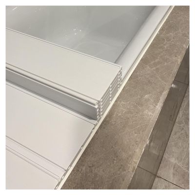 Bathtub Tray Folding Dust-Proof Bathtub Cover, 1.2cm Thickness Bathtub Tray Shutter Bath Lid, Scalable Insulation Board for Bathtubs of Various Sizes, Bearing 40kg Multifunctional (Color : White, Si