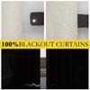 NICETOWN Natural 100% Blackout Linen Insulated Patio Curtain 95 inch Long Burg, Farmhouse Thick Completely Blackout Window Treatment Thermal Drape for Living Room (1 Panel, 100" Width) view 2