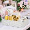 Ameuphercy Paper Plate Holder Utensil Caddy for Kitchen CounterPaper Plate Dispenser with Large Cup Holder for Kitchen Counter, Paper Plate Organizer for Party,Wedding, BBQ view 2