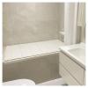 Bathtub Tray Folding Polypropylene Bathtub Cover Bath Lid, Insulation Bathtub Tray Shutter Bath Lid, 1cm Thickness Scalable Dustproof Board for Bathroom SPA, Milk Bath Multifunctional (Color : White view 1