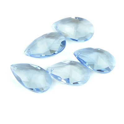 Chandelier Crystal Prisms Pendants Blue 22mm/38mm/50mm/63mm/76mm Chandelier Spare Parts Pendent Crystal Chandelier Crystal Prisms Pendants (Color : 22mm 20pcs)