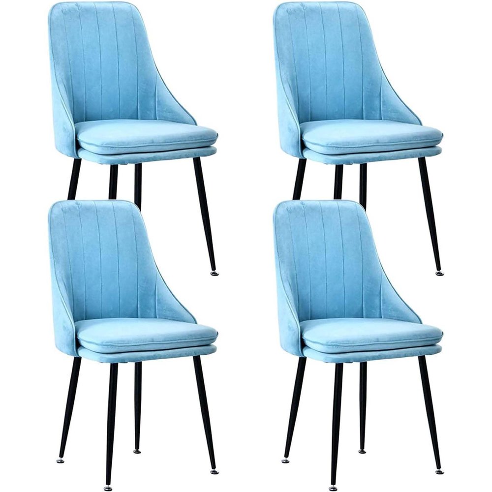 Amunpitic Kitchen Dining Chairs Set of, Dining Room Chairs, Dining Chairs Upholstered Velvet, Kitchen Dining Chairs with Backrest, for Dining Room Living Room Restaurant Cafe Kitchen (E 4 Pack)