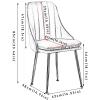 Amunpitic Kitchen Dining Chairs Set of, Dining Room Chairs, Dining Chairs Upholstered Velvet, Kitchen Dining Chairs with Backrest, for Dining Room Living Room Restaurant Cafe Kitchen (E 4 Pack) view 2