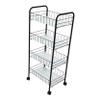 NOLITOY 1pc Multi Movable Storage Rack Kitchen Organizer Wheels for Bathroom Balcony and Utility Spaces Easy to Assemble and Efficient Design view 1