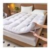 OBONG Mattress Topper Queen King Thick Down Alternative Plush Futon Mattress Hotel Quality Soft Feather Mattresses Pad (Color : White-10cm, Size : Twin-90 * 200cm) view 1