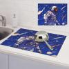 Black astronaut on blue Dish Drying Mat Large 18"x 24" Dishes Drainer Mats for Kitchen Counter Super Absorbent Quick Drying Coffee Mat Dish Rack Pad,Rack Tableware Mat view 1