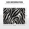 Black and white zebra print Dish Drying Mat Large 18"x 24" Dishes Drainer Mats for Kitchen Counter Super Absorbent Quick Drying Coffee Mat Dish Rack Pad,Rack Tableware Mat view 2