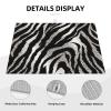 Black and white zebra print Dish Drying Mat Large 18"x 24" Dishes Drainer Mats for Kitchen Counter Super Absorbent Quick Drying Coffee Mat Dish Rack Pad,Rack Tableware Mat view 3