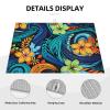 Beautiful patterns with ethnic elements Dish Drying Mat Large 18"x 24" Dishes Drainer Mats for Kitchen Counter Super Absorbent Quick Drying Coffee Mat Dish Rack Pad,Rack Tableware Mat view 3