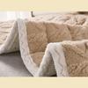 OBONG Twin Milk Velvet Jacquard Mattress Topper Soft Quilted Down Alternative Anti-Slip Bottom Mattress Pad Elastic Straps Warm Queen King Futon Mattresses (Color : Brown, Size : Full-120 * 200cm) view 4