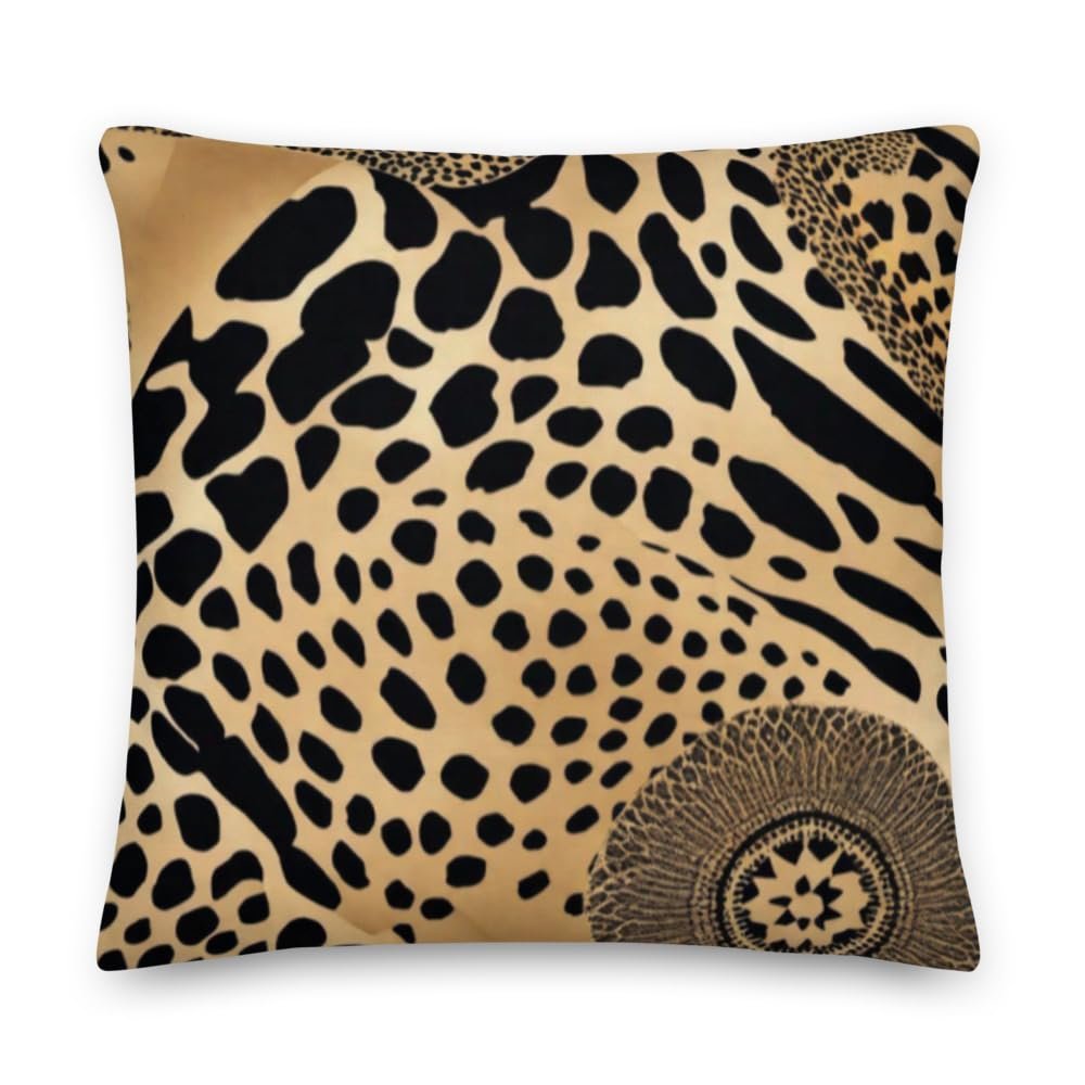 WunderfulThings Safari Print Premium Throw Pillow 2222