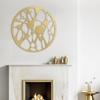 SIGNLEADER Metal Wall Art Decor Abstract Geometric Minimalist Modern Abstract Wall Sculpture Hangings Home Decoration for Living Room, Bedroom, Bathroom, Kitchen, Outdoor - 36" Gold view 2