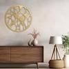 SIGNLEADER Metal Wall Art Decor Abstract Geometric Minimalist Modern Abstract Wall Sculpture Hangings Home Decoration for Living Room, Bedroom, Bathroom, Kitchen, Outdoor - 36" Gold view 3