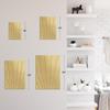 SIGNLEADER Metal Wall Art Decor Zebra Stripe Minimalist Modern Abstract Wall Sculpture Hangings Home Decoration for Living Room, Bedroom, Bathroom, Kitchen, Outdoor - 36" Gold view 4